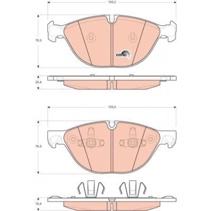 FREN BALATASI ÖN BMW X5 E70 M 0912 F15 F85 X5 13 E71 F16 F86 X6 14