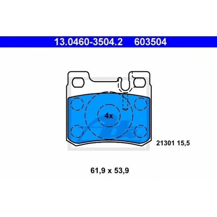 FREN BALATASI ÖN C208 CLK SERİSİ CLK200 CLK320 E SERİSİ T210 E200 E220 E230 E240 E250 E270 E290 E300 E SERİSİ W210 E200 E220 E230 E240 E250 E270 E290 E300 R170 SLK200 SLK230 W202 C SERİSİ C200 C230 C240 C250 C280