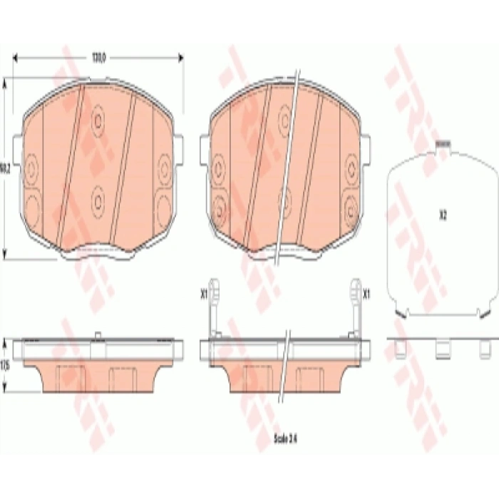 FREN BALATASI ÖN CERATO 1,6 BENZIN 2011-2015