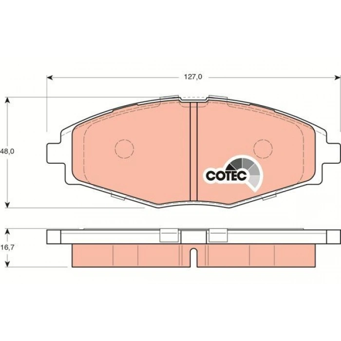 FREN BALATASI ÖN CRAFTER ÇİFT TEKER BALON TEKER 2.5 TDI 04 06 5.000KG SPRINTER 3 5 06.06 GDB1696