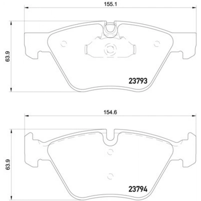 FREN BALATASI ÖN E60-E60 LCI-E61-E61 LCI BM 03-10