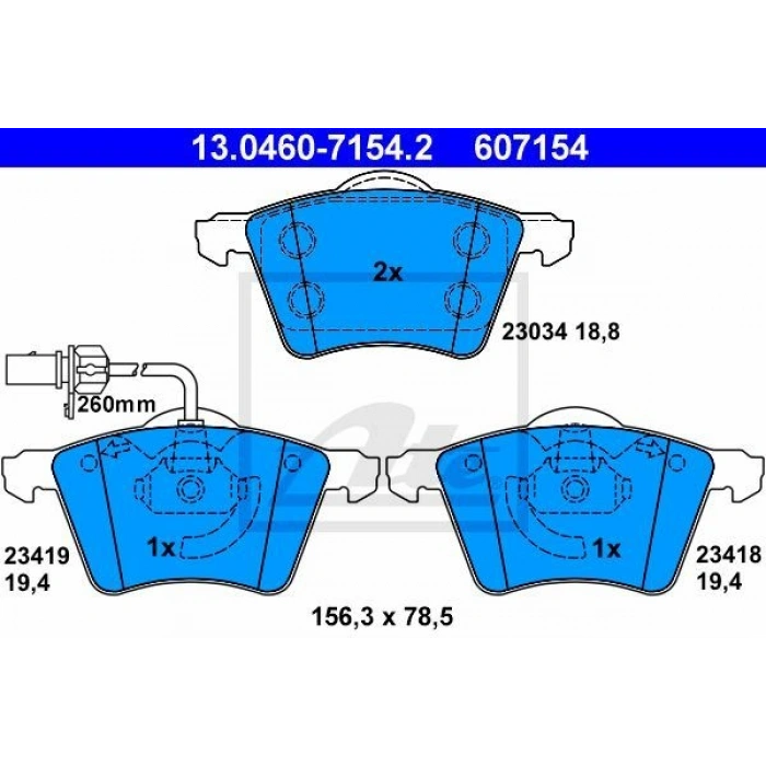 FREN BALATASI ÖN FİŞLİ AMAROK 10> V347 06>