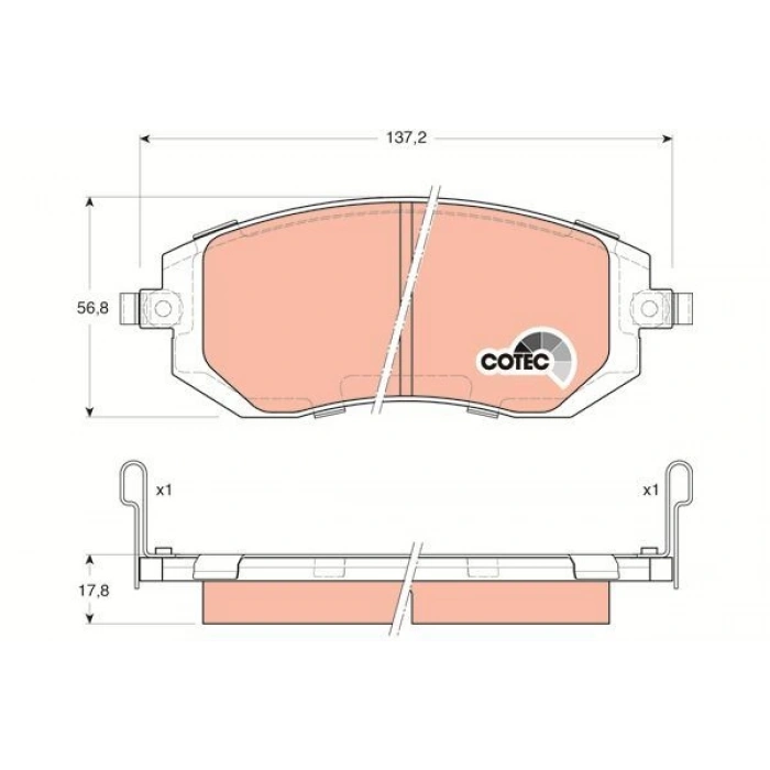 FREN BALATASI ÖN FORESTER 0813 IMPREZA 0812 LEGACY 1214 XV12