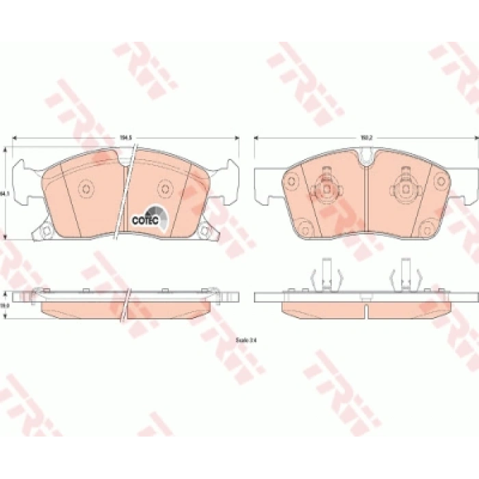 FREN BALATASI ÖN GRAND CHEROKEE/JEEP/CHRYSLER BM 01-