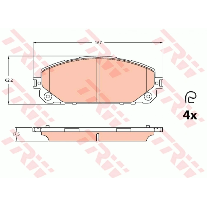 FREN BALATASI ÖN JEEP-GRAND CHEROKEE KL 2,0-3,2 13-