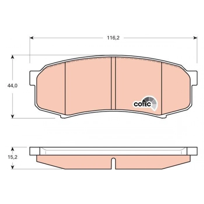 FREN BALATASI ÖN LAND CRUISER 100 4.7 V8 9802 4.2 TD 9098