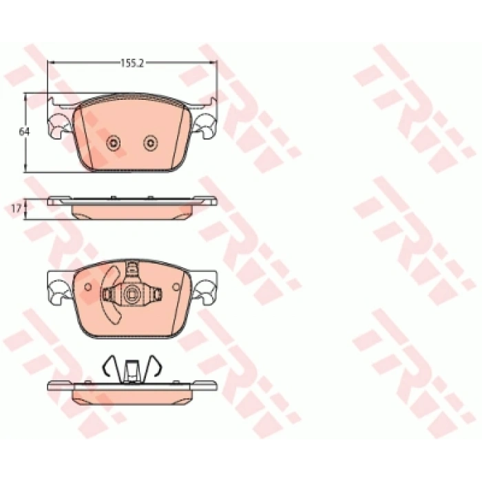 FREN BALATASI ÖN LP3219 / GDB2127 A4-A5 BM 15-