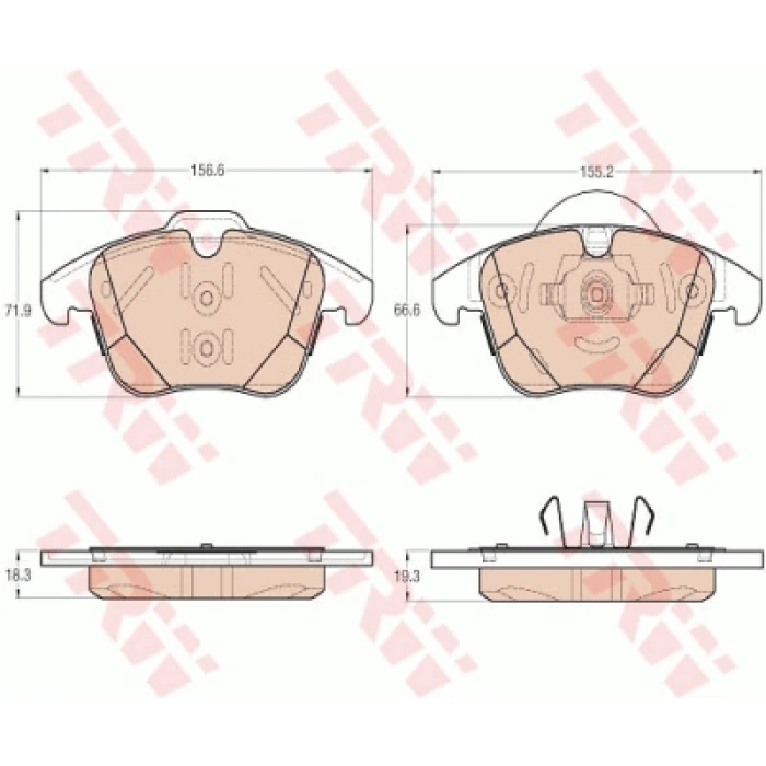 FREN BALATASI ÖN LR-004936/30793107 MONDEO/LAND ROVER/S60 BM 07-