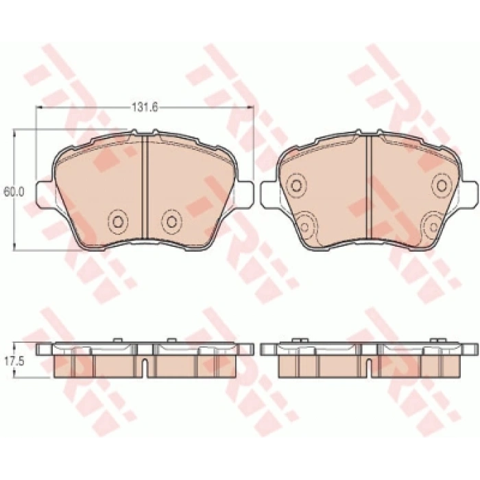 FREN BALATASI ÖN (MEAY1J 2K021 AA) B-MAX/ TOURNEO COURIER BM 12-