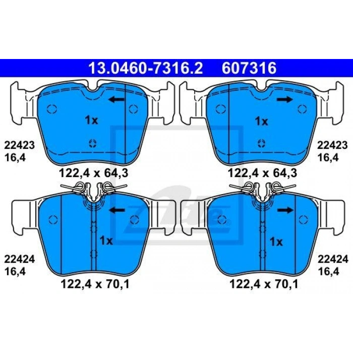 FREN BALATASI ÖN MERCEDES W164 M SERISI ML63 06 W251 V251 R 63 06