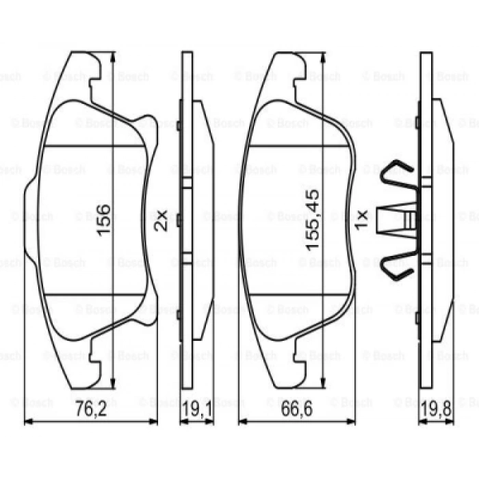 FREN BALATASI ÖN MONDEO/S-MAX/GALAXY BM 14-
