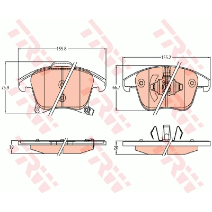 FREN BALATASI ÖN MONDEO/S-MAX/GALAXY BM 14-