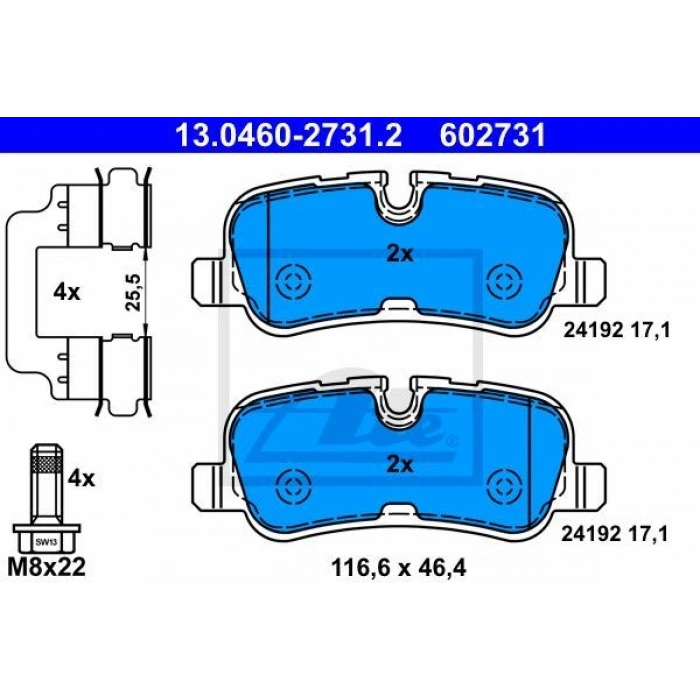 FREN BALATASI ÖN DISCOVERY IV 3.0 TD-5.0 V8-09 R.ROVER SPORT 5.0 V8-3.0 TD 09 13