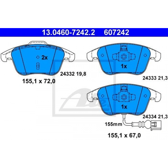 FREN BALATASI ÖN SHARAN 95 ALHAMBRA 96 GALAXY 16 JANT