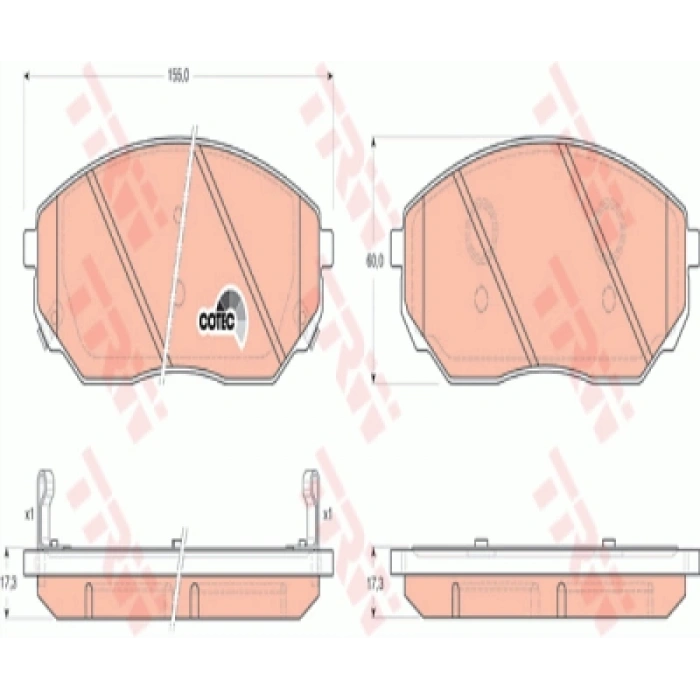 FREN BALATASI ÖN SORENTO BENZIN-DIZEL 02-