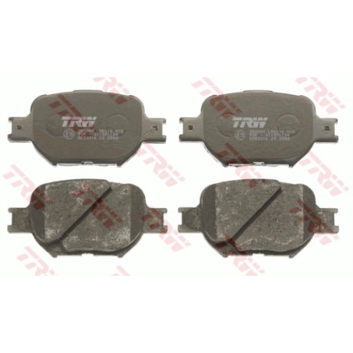 FREN BALATASI ÖN . VERSO (E12) 1.8/2.0 D4D 1.8:2.0 D4D 02-03