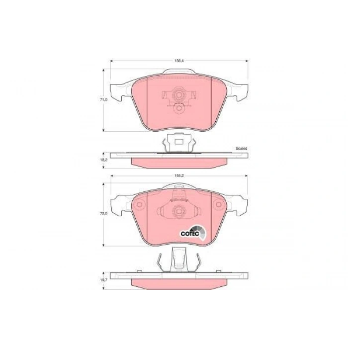 FREN BALATASI ÖN VOLVO S90 16 XC90 II 14 V60 16 XC60 2017 XC40 2017