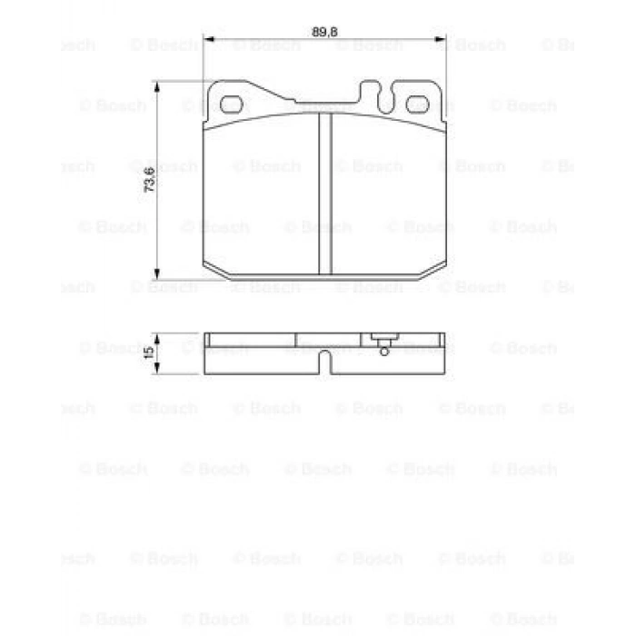 FREN BALATASI ÖN W123 BM 76-90