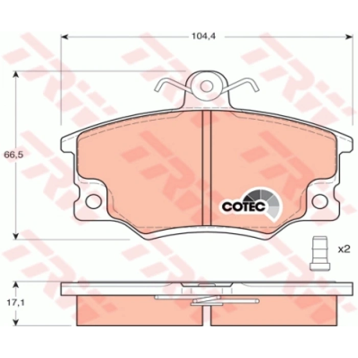 FREN BALATASI ÖN Y-M TEMPRA /TIPO/UNO/ALFA 145 146 155 BM 91-