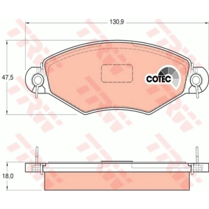 FREN BALATASI ÖN YAYLI 206 BM 00-