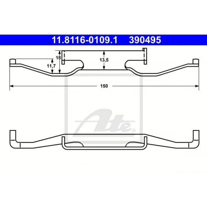 FREN BALATASI SACI ARKA E39 96>03