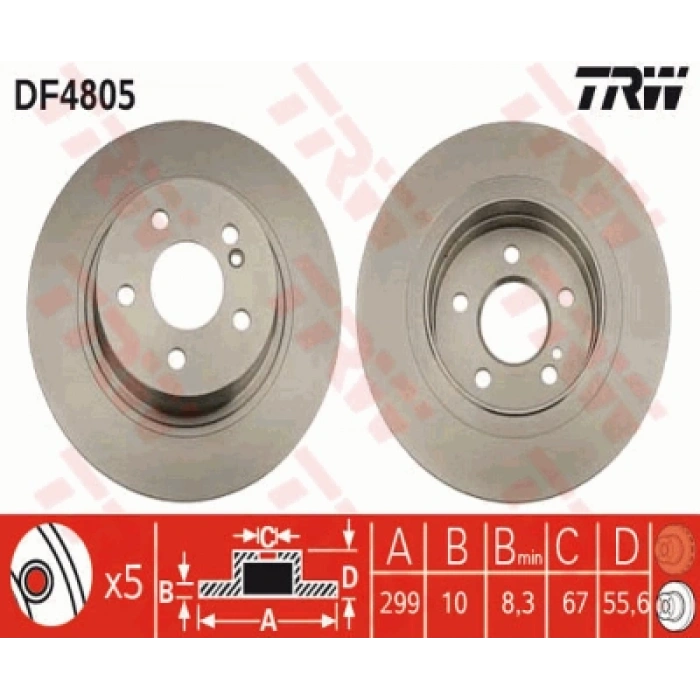 FREN DISKI ARKA 204-207 BM 07-14
