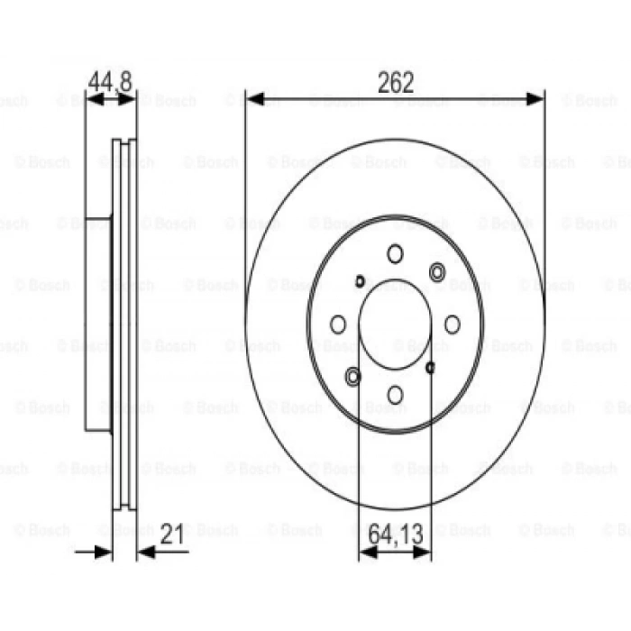 FREN DISKI ARKA [265 MM] FOCUS C-MAX BM 03-