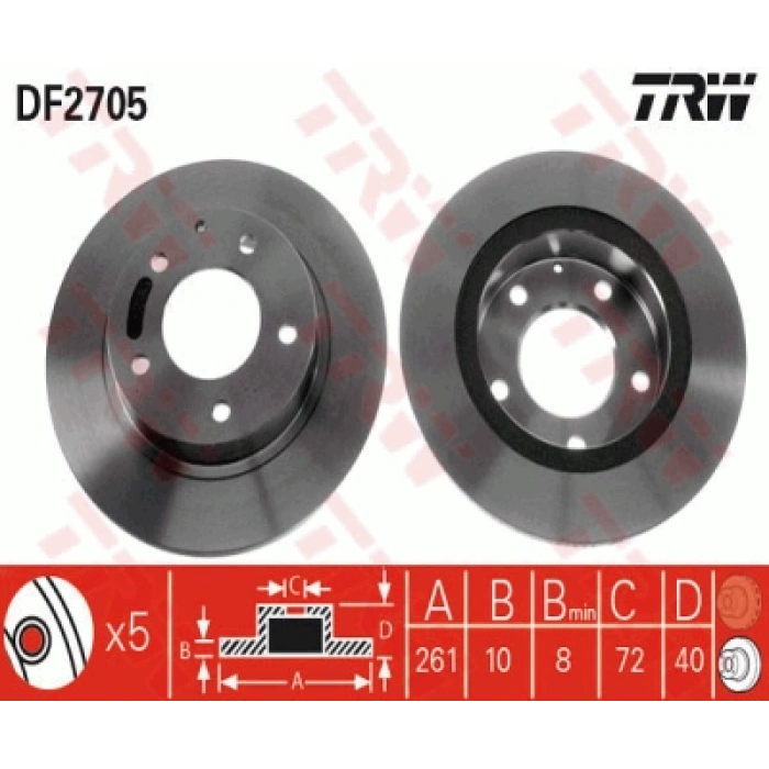 FREN DISKI ARKA . 626 (GE, GF) 2.0 92-01