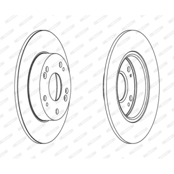FREN DISKI ARKA . ACCORD (CL) 2.0:2.4 03-08