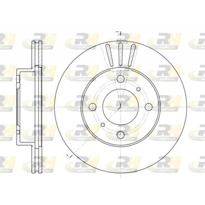FREN DİSKİ ARKA ASTRA G H 1.4 1.6 1.8 03 04 MERIVA 1.4 16V TWİN 7.04 1.6 03 240×10x4DL