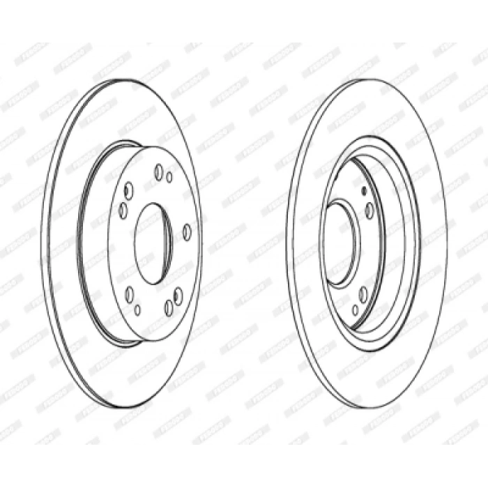 FREN DISKI ARKA . CIVIC (FD, FB) 1.6 06-16