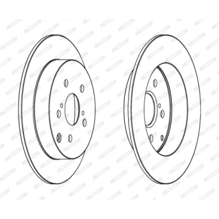 FREN DISKI ARKA . COROLLA (E12) 1.4:1.6 02-06