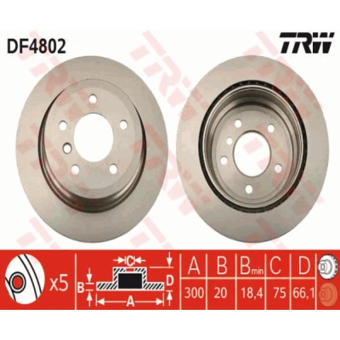 FREN DISKI ARKA E81-E87-E87LCI-E82-E90 BM 05-11