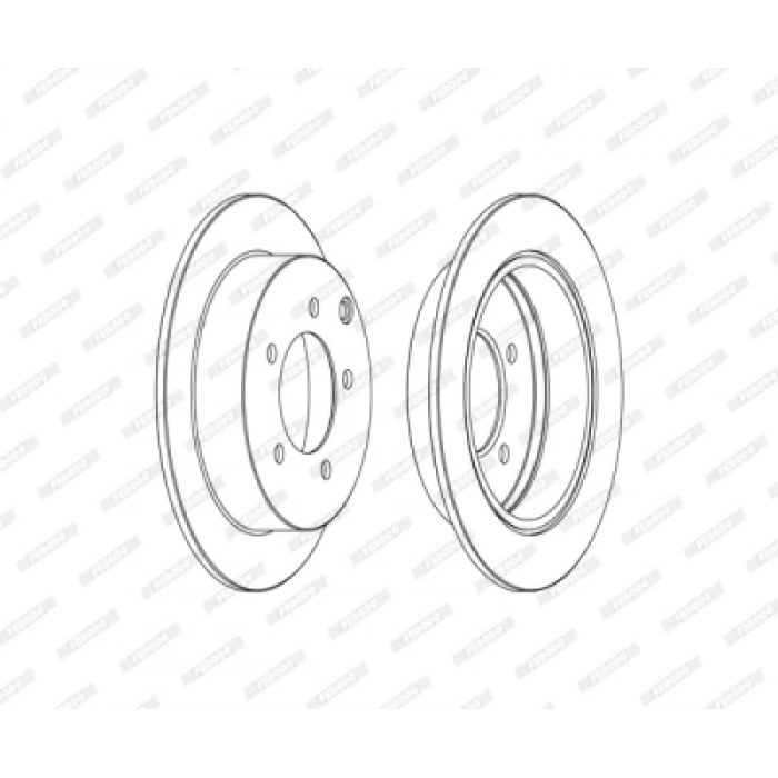 FREN DISKI ARKA . LANCER (CY) 1.5:1.6:1.8 08-17