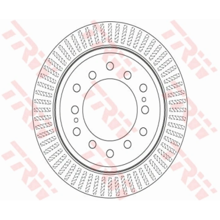 FREN DISKI ARKA . LAND CRUISER PRADO (J15) 4.0 24V:3.0 D4D:2.8 D4D 09-17