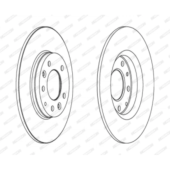 FREN DISKI ARKA . MAZDA 6 (GG, GH) 2.0:2.3 02-12
