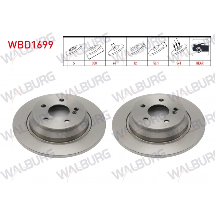 FREN DISKI ARKA MERCEDES- S-SERISI (W221) 2005/2013