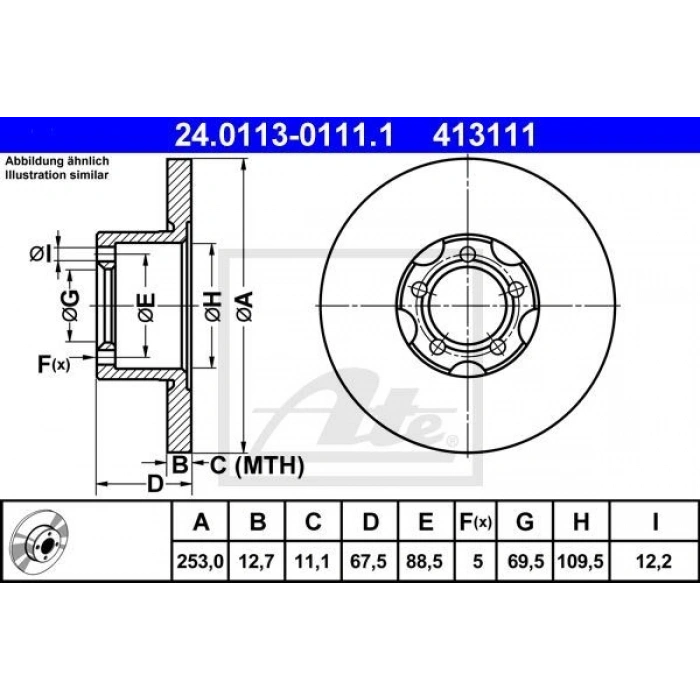 FREN DİSKİ ARKA MERCEDES W163 01>05