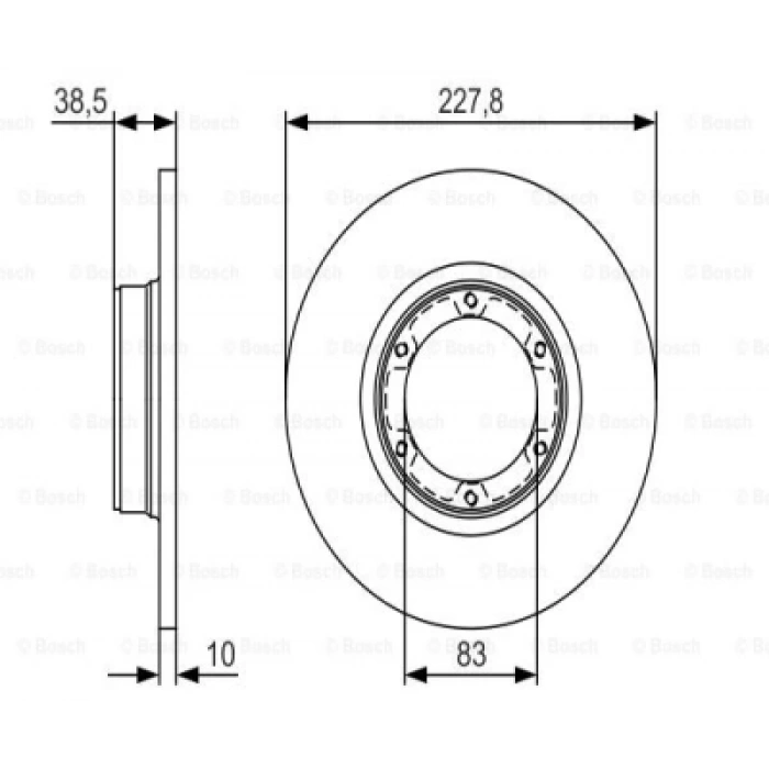 FREN DISKI ARKA MONDEO III BM 01-07