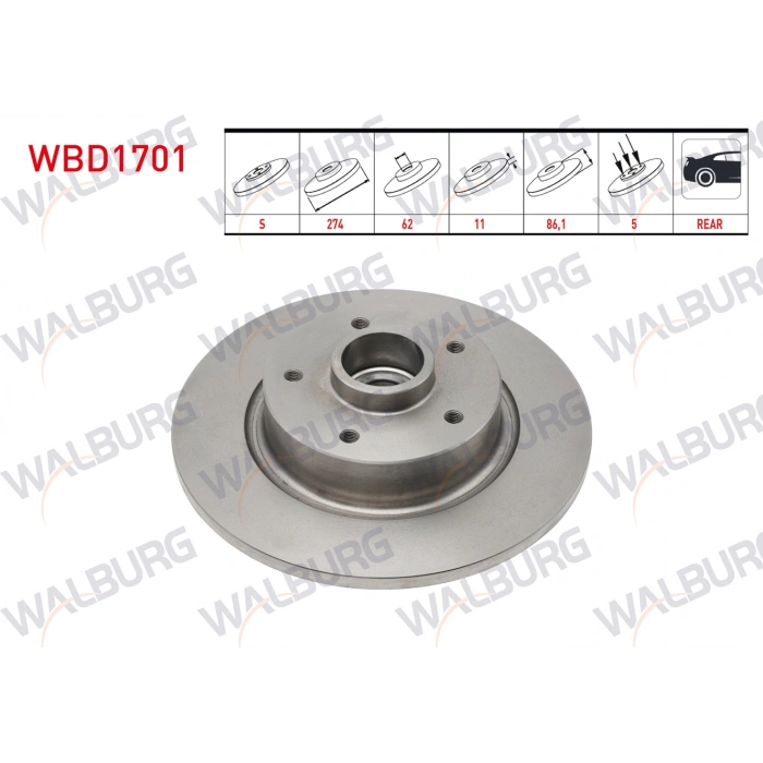 FREN DISKI ARKA RENAULT MEGANE FLUANCE RULMANLI