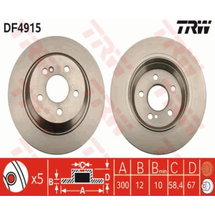 FREN DISKI ARKA TAKIM 221-230 BM 2006-2013
