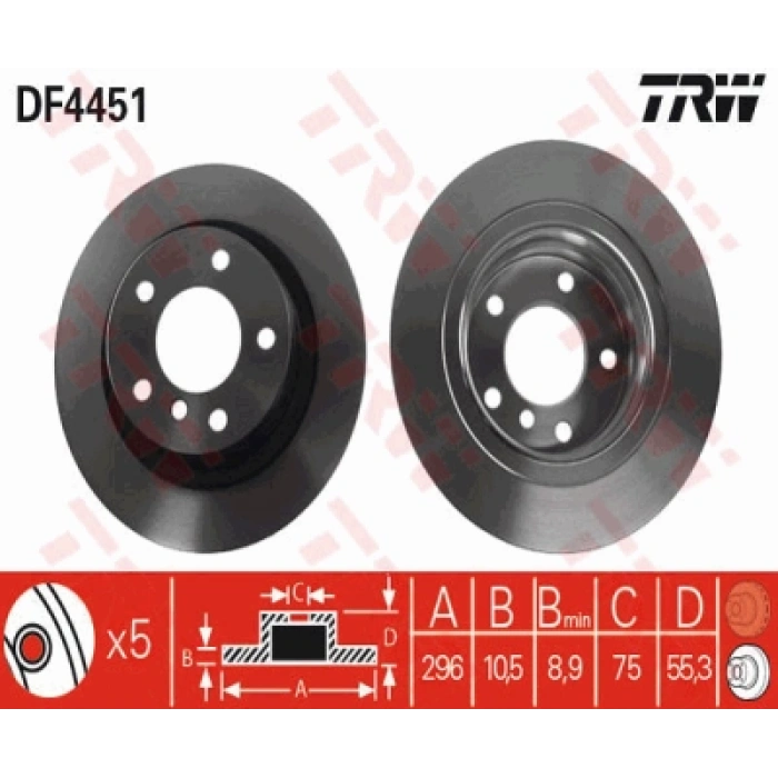 FREN DISKI ARKA TAKIM E81-E87-E90-E92 N43-N45-N46-M47N2 05-11
