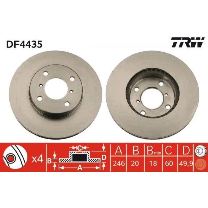 FREN DİSKİ ARKA VITO 109 CDI 2.2 111 CDI 2.2 115 CDI 2.2 119 3.2 122 3.2 119-122 09 03