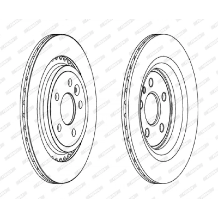 FREN DISKI ARKA VOLVO S60/S80/V60/V70/XC60 BM 06-