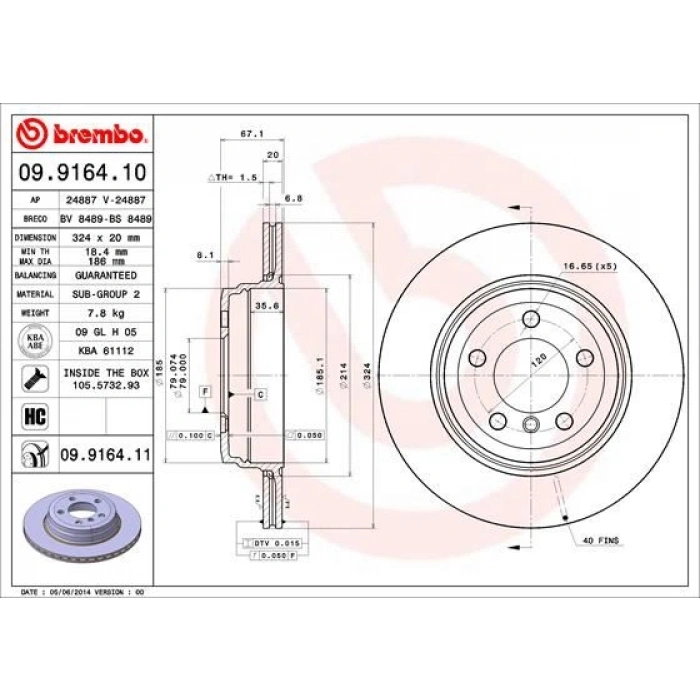 FREN DİSKİ BMW 7 E38 10 94-11 01 R BMW 8 E3