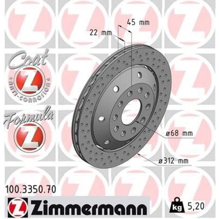 FREN DİSKİ ÖN A4 A5 A6 A7 Q5 2009 MACAN 14 Dış çap 345mm Yük: 36mm