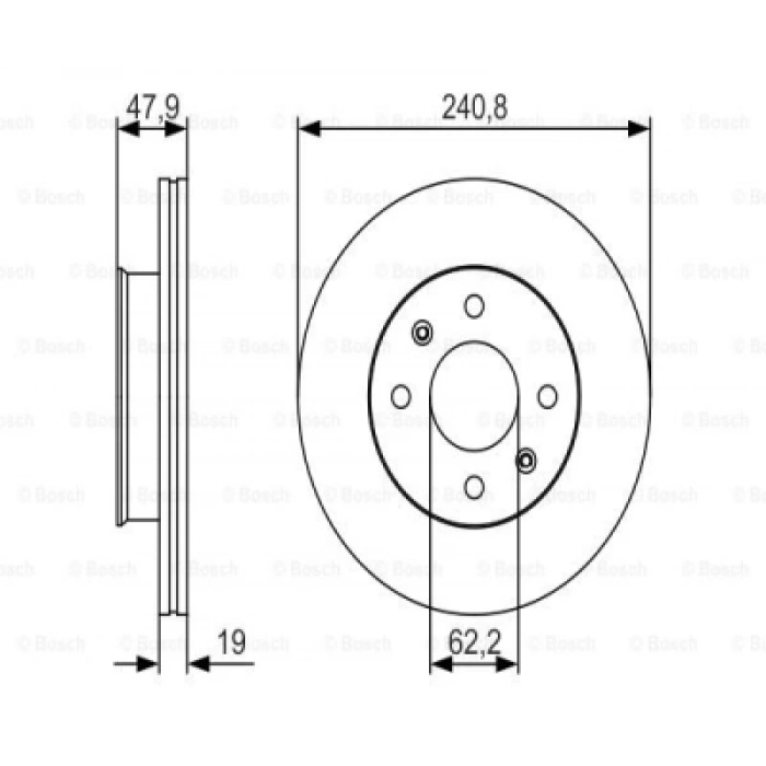 FREN DISKI ÖN ADET : 241 X 4 HAVALI GETZ BENZIN 2003-2011