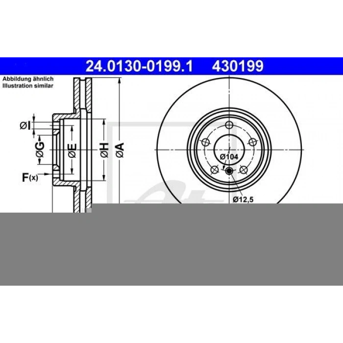 FREN DİSKİ DISK FREN AYNA ÖN BMW X5 07> BM