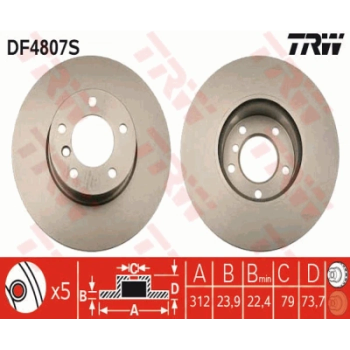 FREN DISKI ÖN E90-E91-E92-E93-F30-F30 LCI-X1 E84 BM 05-18