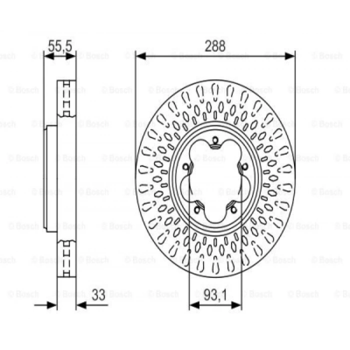 FREN DISKI ÖN FIAT 500 500C 1.4 08-